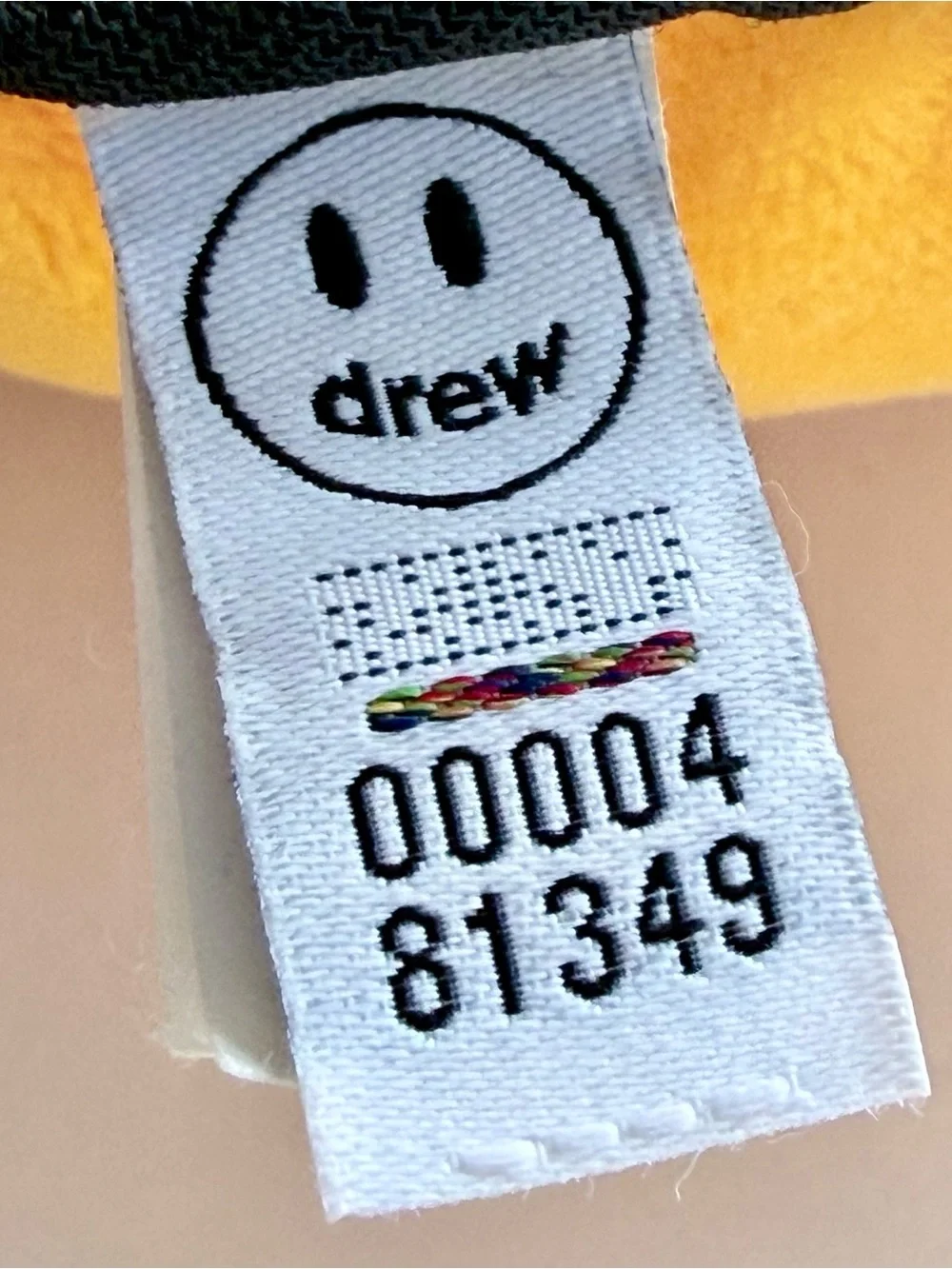 Drew House Justin Bieber Smiley Face Mascot Pillow Yellow - CLEAN